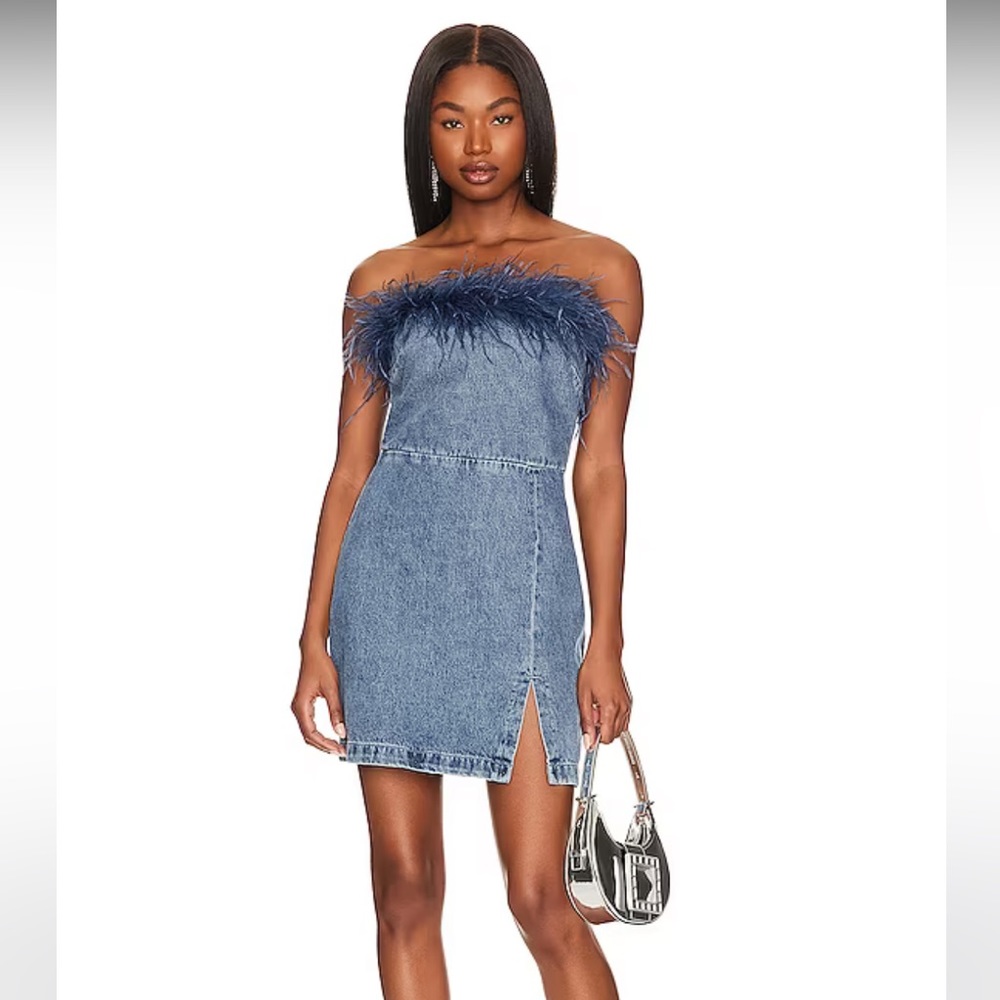 Amanda Uprichard Denim Mini Dress